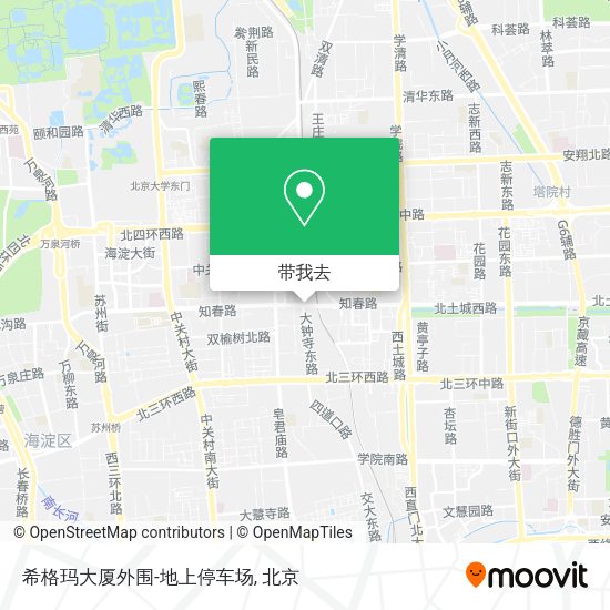 希格玛大厦外围-地上停车场地图