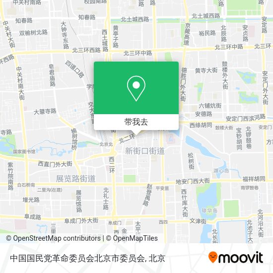 中国国民党革命委员会北京市委员会地图