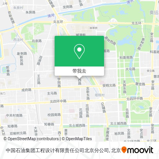 中国石油集团工程设计有限责任公司北京分公司地图