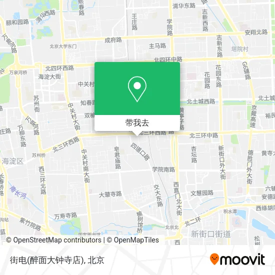 街电(醉面大钟寺店)地图