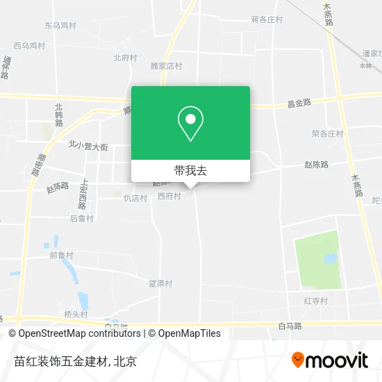 苗红装饰五金建材地图