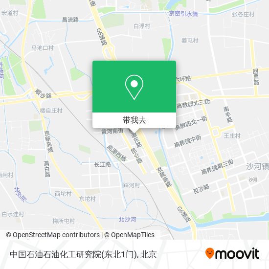 中国石油石油化工研究院(东北1门)地图