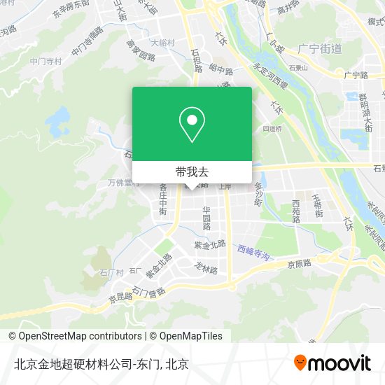北京金地超硬材料公司-东门地图