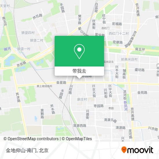 金地仰山-南门地图