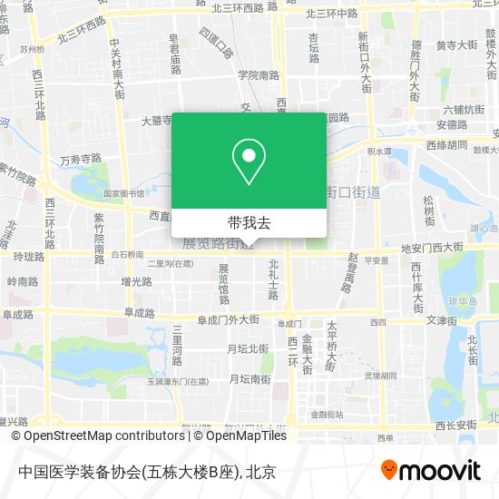 中国医学装备协会(五栋大楼B座)地图