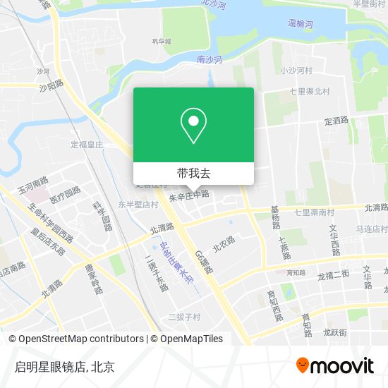 启明星眼镜店地图