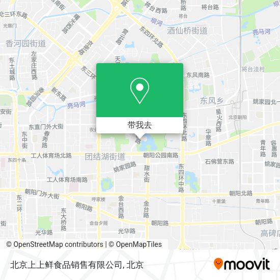 北京上上鲜食品销售有限公司地图