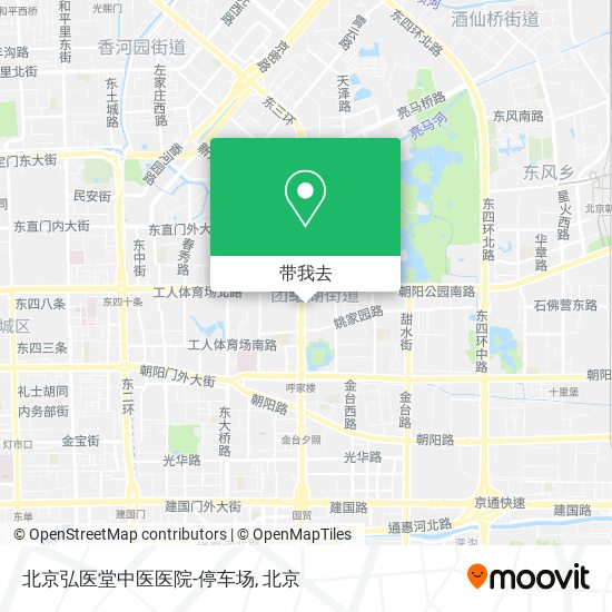 北京弘医堂中医医院-停车场地图