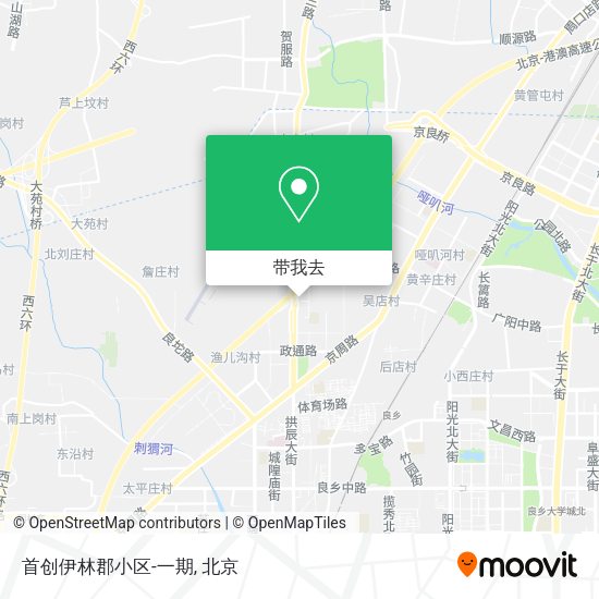 首创伊林郡小区-一期地图