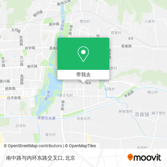 南中路与内环东路交叉口地图