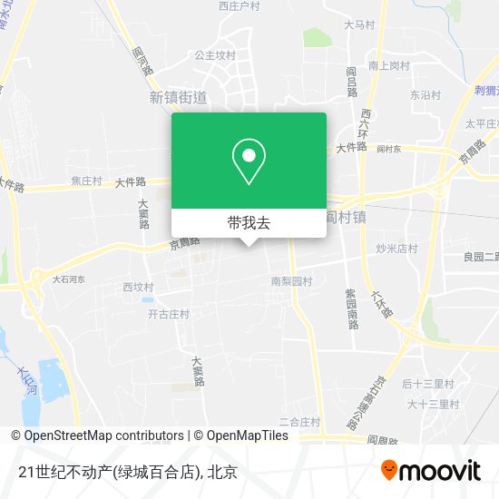 21世纪不动产(绿城百合店)地图
