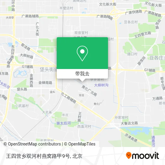 王四营乡双河村燕窝路甲9号地图