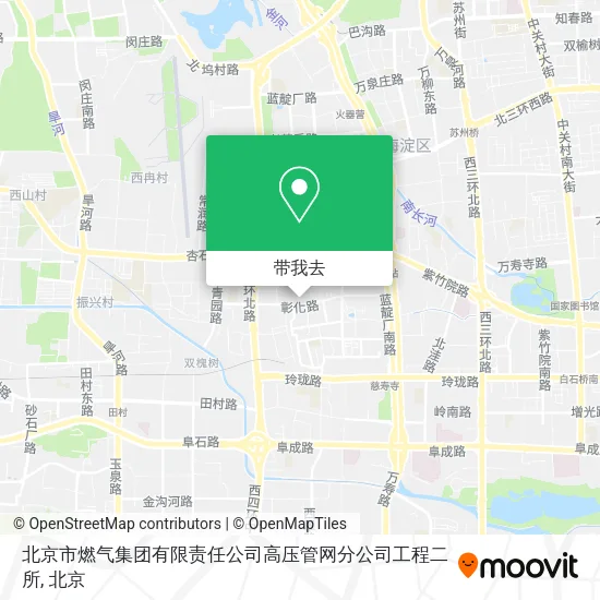 北京市燃气集团有限责任公司高压管网分公司工程二所地图