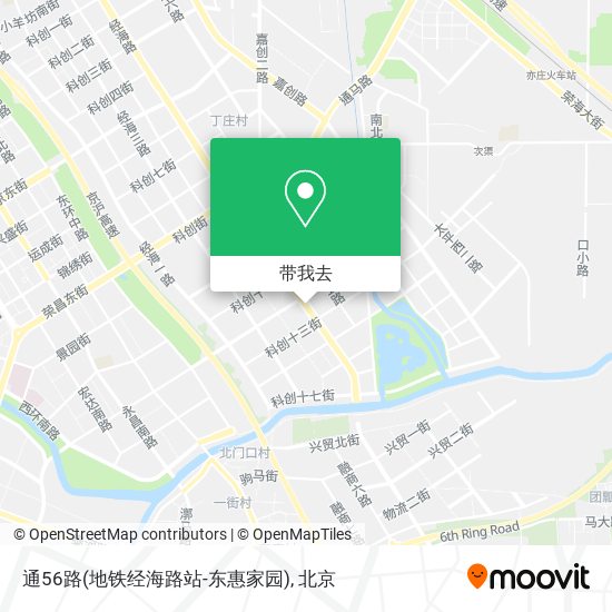 通56路(地铁经海路站-东惠家园)地图