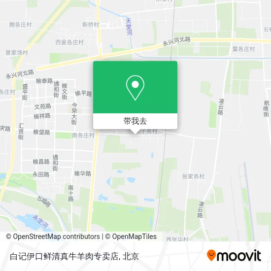 白记伊口鲜清真牛羊肉专卖店地图