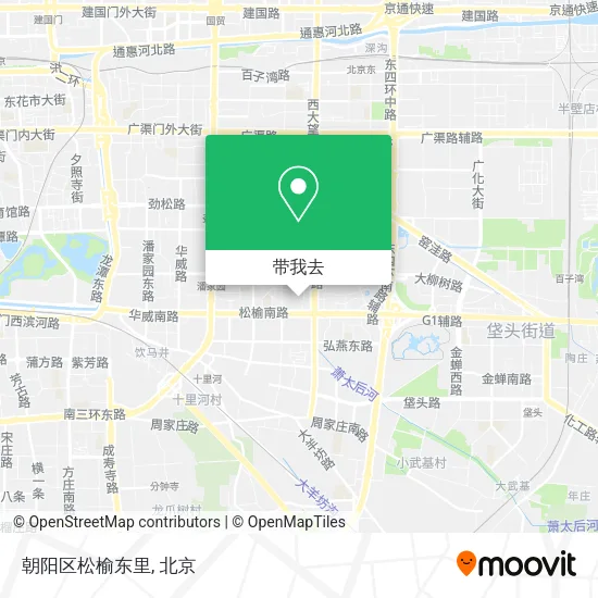 朝阳区松榆东里地图