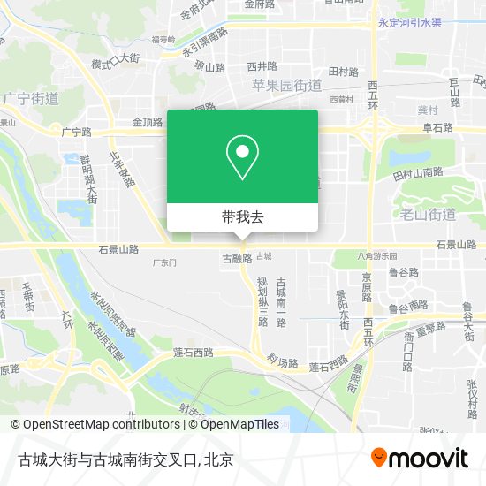 古城大街与古城南街交叉口地图