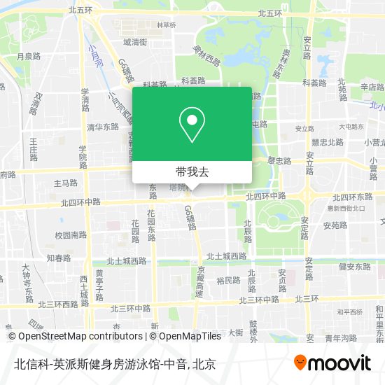 北信科-英派斯健身房游泳馆-中音地图