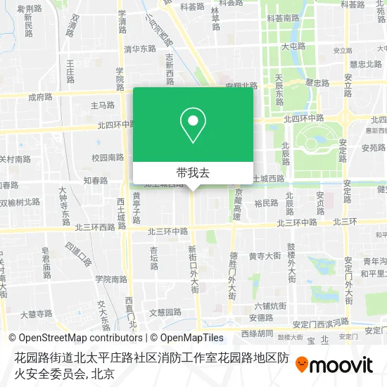 花园路街道北太平庄路社区消防工作室花园路地区防火安全委员会地图