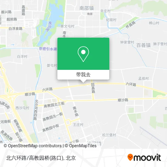 北六环路/高教园桥(路口)地图