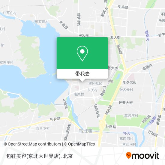 包鞋美容(京北大世界店)地图