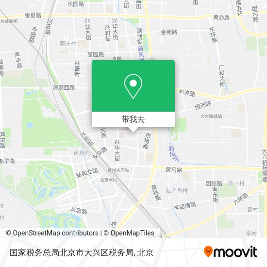 国家税务总局北京市大兴区税务局地图