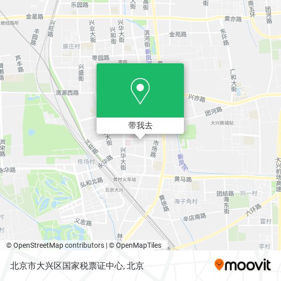 北京市大兴区国家税票证中心地图
