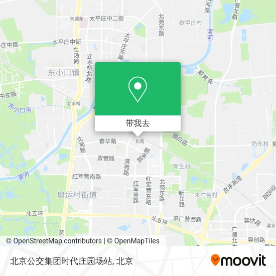 北京公交集团时代庄园场站地图