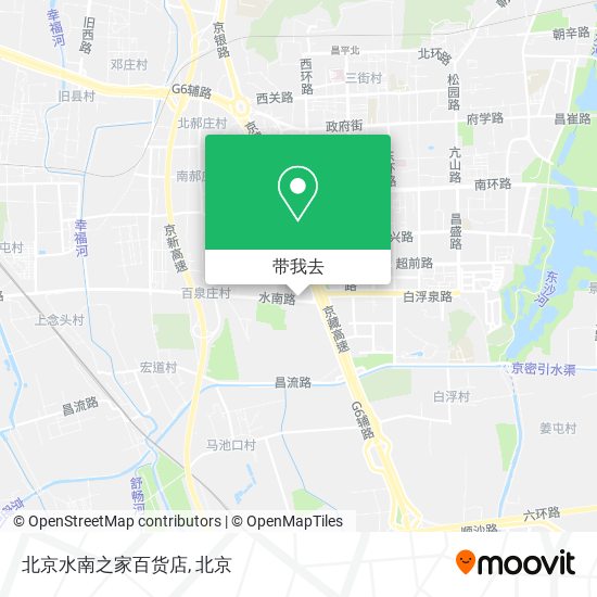 北京水南之家百货店地图