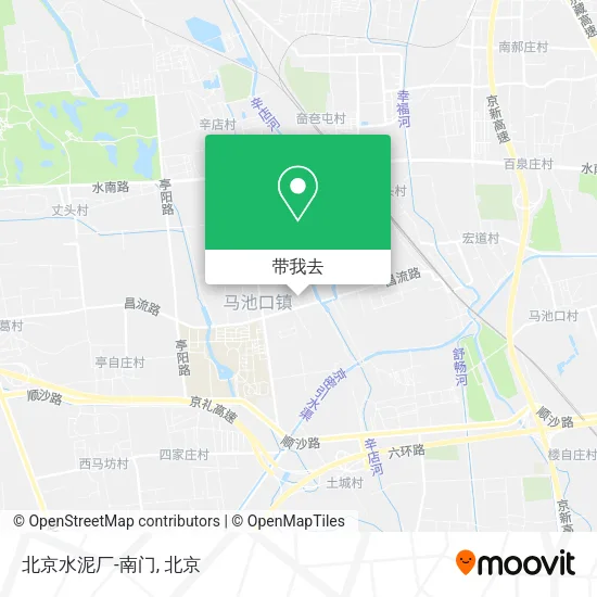北京水泥厂-南门地图