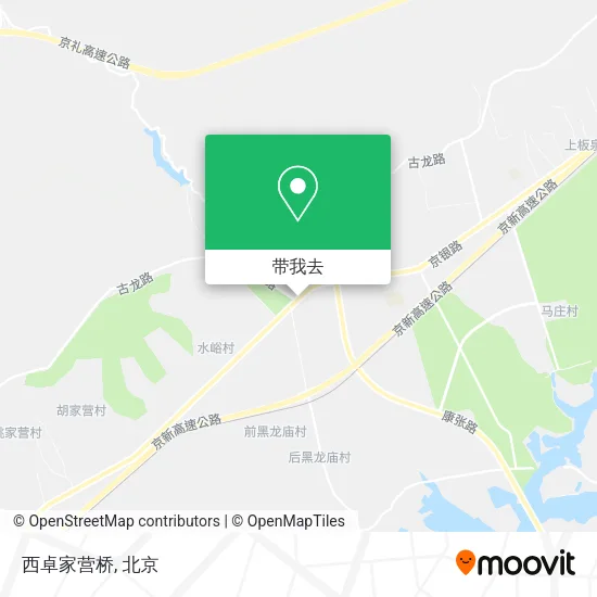 西卓家营桥地图