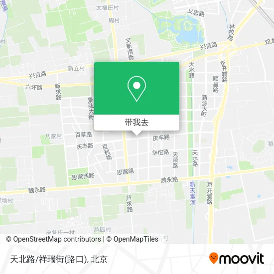 天北路/祥瑞街(路口)地图