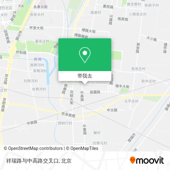祥瑞路与中高路交叉口地图