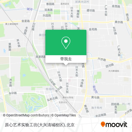 原心艺术实验工坊(大兴清城校区)地图
