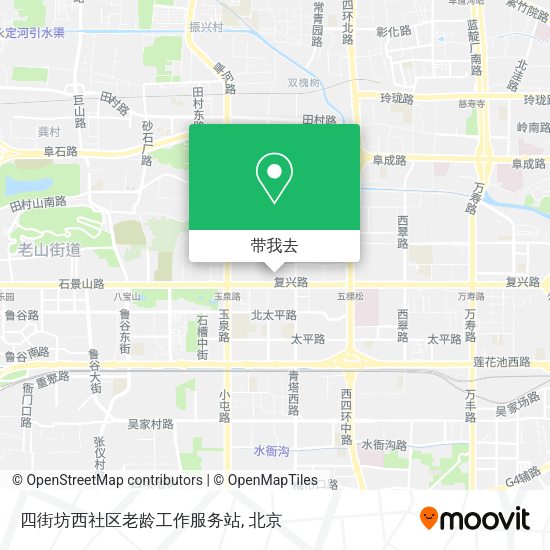 四街坊西社区老龄工作服务站地图