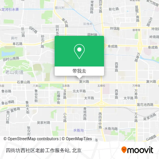 四街坊西社区老龄工作服务站地图