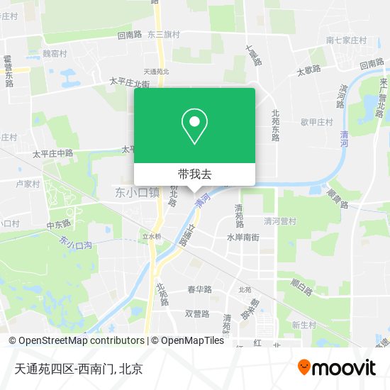 天通苑四区-西南门地图