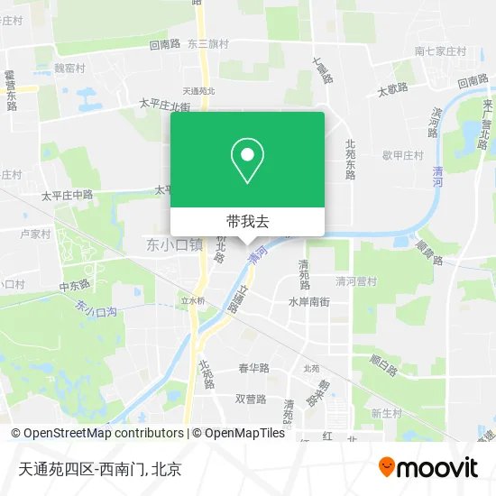 天通苑四区-西南门地图