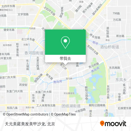 天元美庭美发美甲沙龙地图