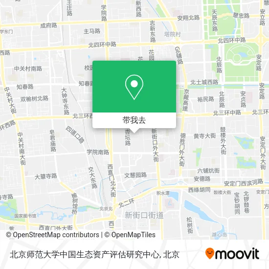 北京师范大学中国生态资产评估研究中心地图