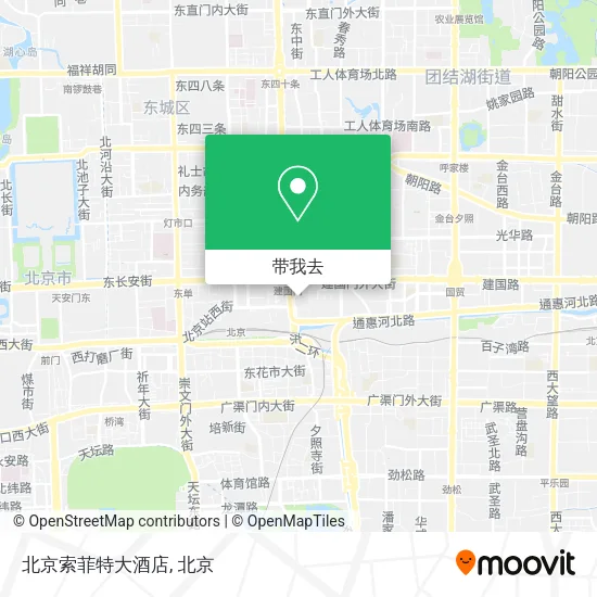 北京索菲特大酒店地图
