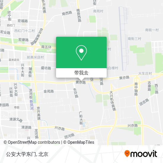 公安大学东门地图