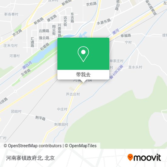 河南寨镇政府北地图