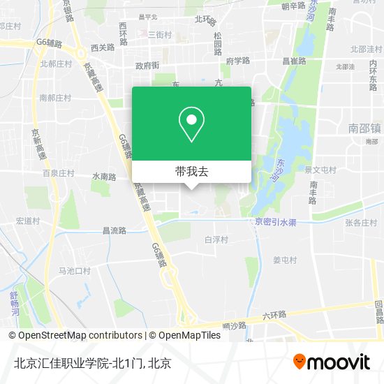 北京汇佳职业学院-北1门地图