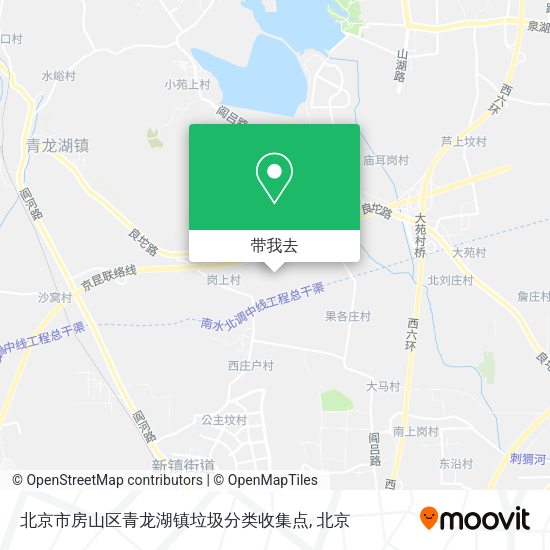 北京市房山区青龙湖镇垃圾分类收集点地图