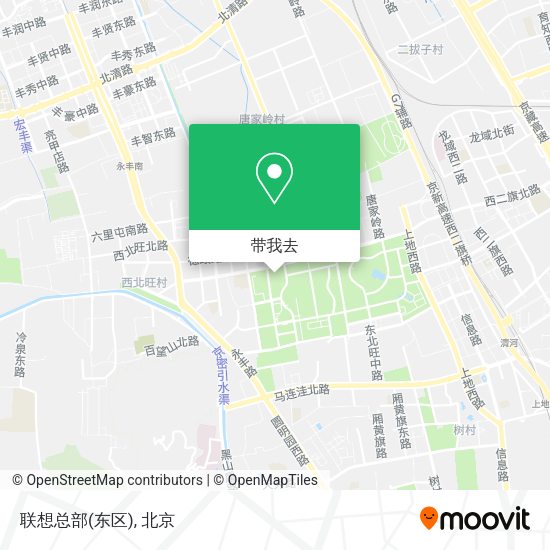 联想总部(东区)地图