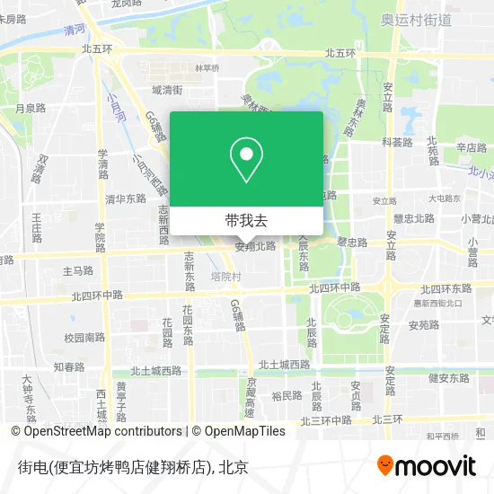 街电(便宜坊烤鸭店健翔桥店)地图