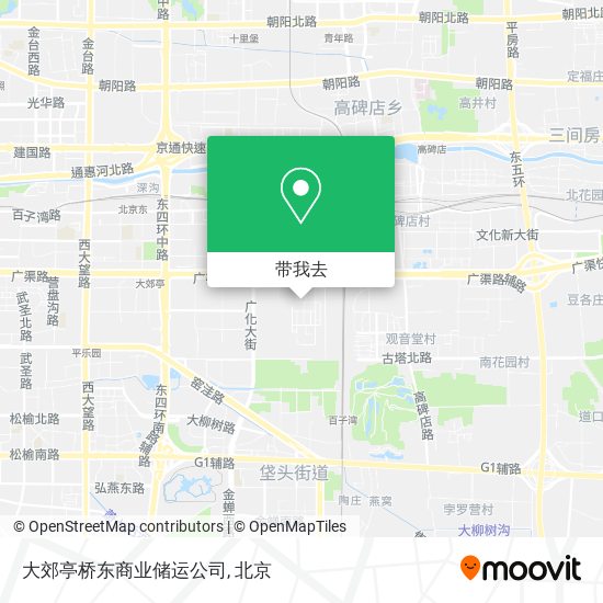 大郊亭桥东商业储运公司地图
