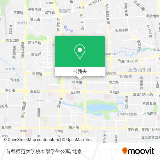 首都师范大学校本部学生公寓地图