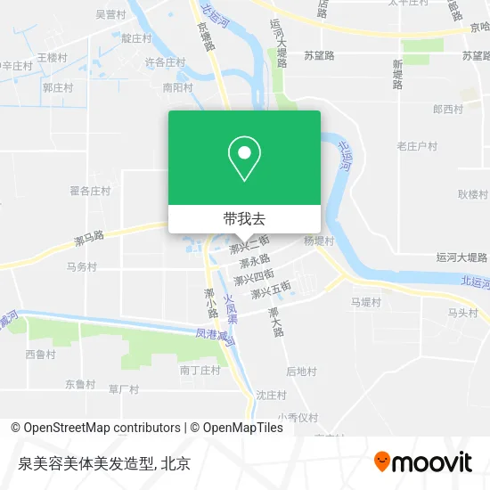 泉美容美体美发造型地图
